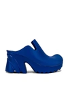 Bottega Veneta Blue Flash 95 Platform Rubber Clogs In Cobalt
