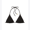 Tory Burch Solid String Bikini Top In Black
