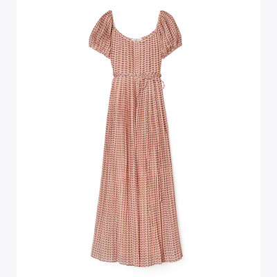Tory Burch Pleated Dress In Curly Ditsy