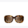 TORY BURCH MILLER OVERSIZED SQUARE SUNGLASSES