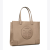 Tory Burch Ella Tote Bag In Gray Heron