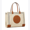 Tory Burch Bedruckte Ella Tote Bag Aus Nylon In Box Stripe