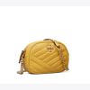 Tory Burch Kira Chevron Small Camera Bag In Golden Sunset