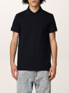 Saint Laurent Polo Shirt Men  In Blue