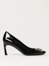 Roger Vivier Belle Vivier Trompette Patent Leather Pumps In Black