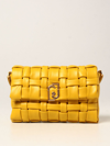 Liu •jo Bag In Woven Synthetic Leather In Yellow