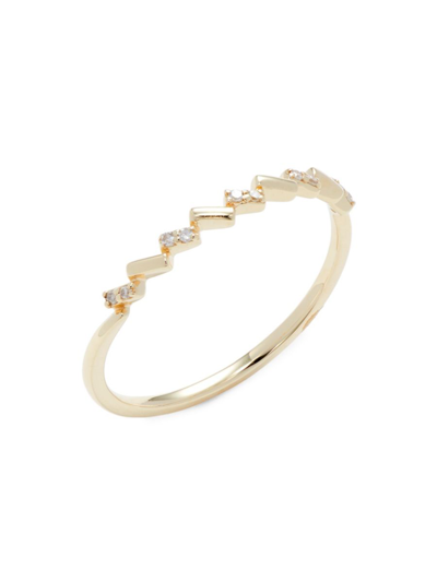 Saks Fifth Avenue Women's 14k Yellow Gold & 0.03 Tcw Diamond Ring