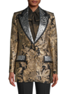 Dolce & Gabbana Jacquard Jacket With Contrasting Lapels In Jacquard