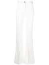 Philipp Plein Cady High-waist Trousers In White