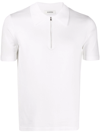 Sandro Zip-fastening Polo Shirt In Ecru
