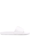 Polo Ralph Lauren Logo-print Rubber Pool Sliders In White