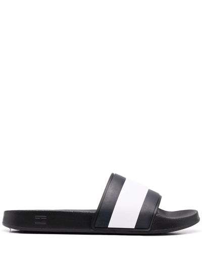 Tommy Hilfiger Flag Pool Sliders In Blue