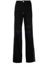 PHILIPP PLEIN CRYSTAL-EMBELLISHED STRAIGHT-LEG JEANS