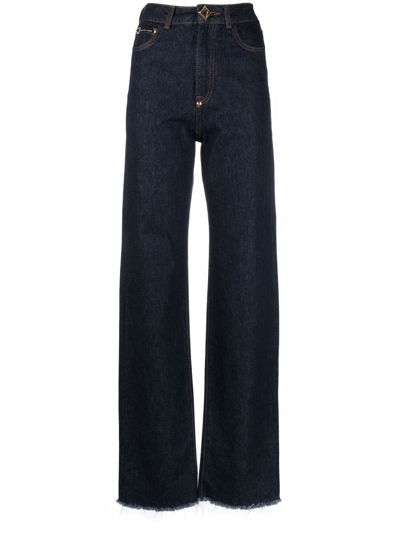 Philipp Plein Palace-fit Denim Jeans In Blue