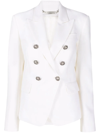 PHILIPP PLEIN DOUBLE-BREASTED FITTED BLAZER