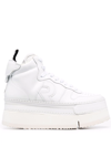 R13 Chunky Leather Sneakers In White