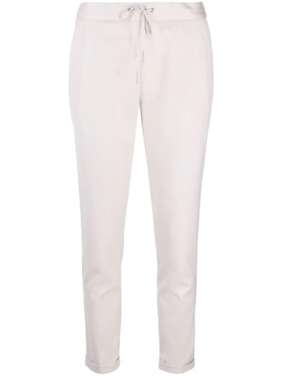 Fabiana Filippi Pleated Cropped Trousers In Neutrals