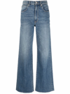 Slvrlake Mid-rise Flared Jeans In Blue