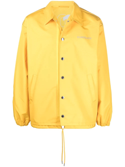 Khrisjoy Logo Bomber Jacket In Yellow