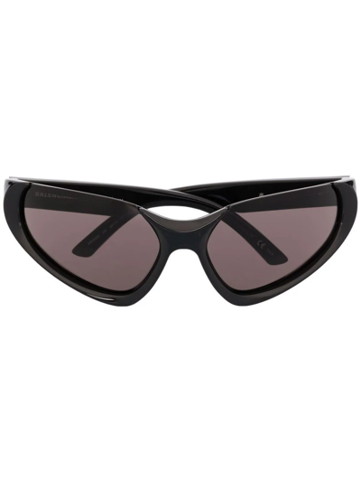 Balenciaga Xpander Cat-eye Frame Sunglasses In Black