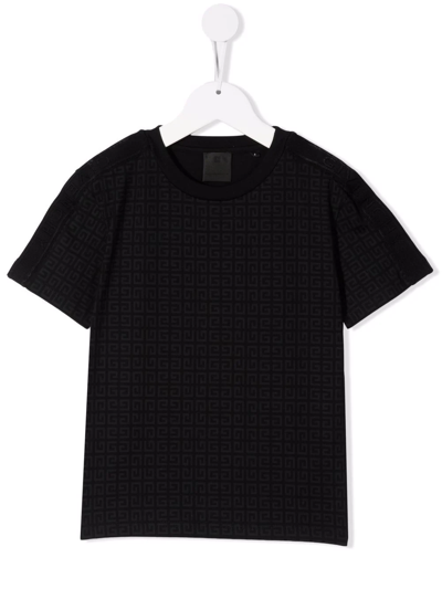 Givenchy Kids' Logo Crew-neck T-shirt In Black