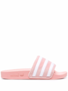 ADIDAS ORIGINALS STRIPE-PRINT SLIDES