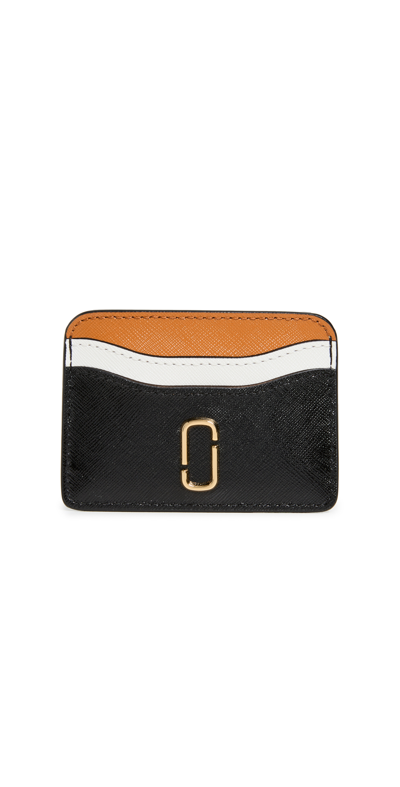 Marc Jacobs Logo-plaque Leather Cardholder In Multicolor