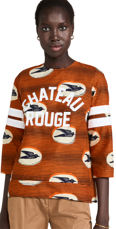 Maison Chateau Rouge Wax Top In Orange
