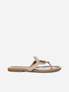 SEE BY CHLOÉ HANA LEATHER TOE-POST SANDALS