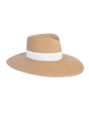 Eric Javits Fedora Cap In Peanut White