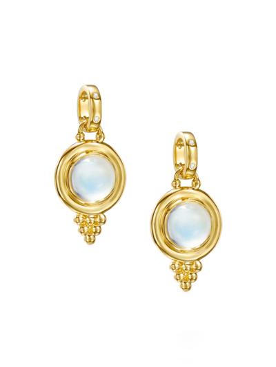 Temple St Clair Women's Classic 18k Gold, Diamond & Blue Moonstone Temple Pendant