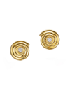 Temple St Clair Women's Classic 18k Gold & Diamond Spiral Earrings