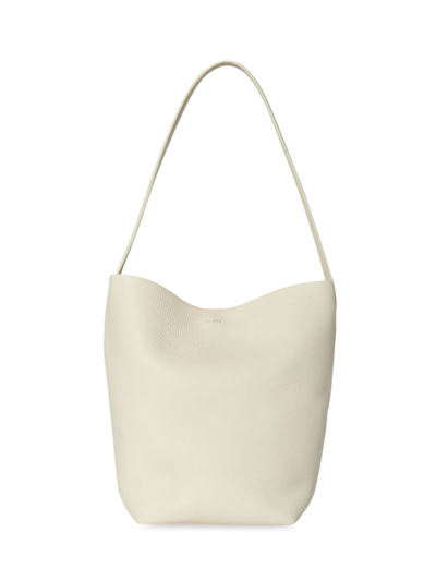 The Row N/s Park Small Textured-leather Tote In Ivory