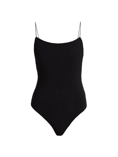 TOTÊME WOMEN'S SMOCKED ONE-PIECE SWIMSUIT