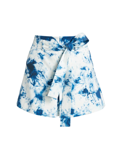 Amur Kensely Tie-dye Skort In Blue