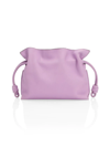 Loewe Mini Flamenco Knot Leather Clutch In Light_mauve
