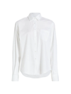 SAKS FIFTH AVENUE WOMEN'S COLLECTION OVERSIZED BUTTON-FRONT SHIRT