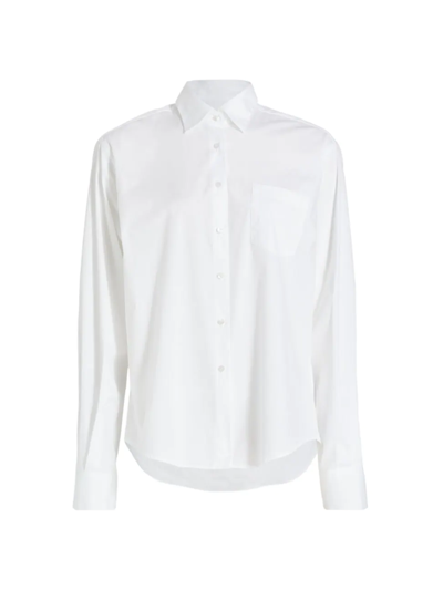 Saks Fifth Avenue Collection Oversized Button-front Shirt In White