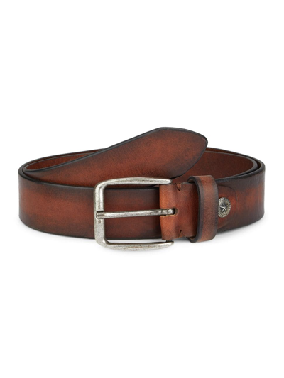 Saks Fifth Avenue Collection Burnished Leather Belt In Brown