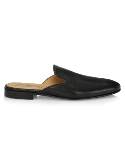 Saks Fifth Avenue Collection Leather Loafer Mules In Moonless