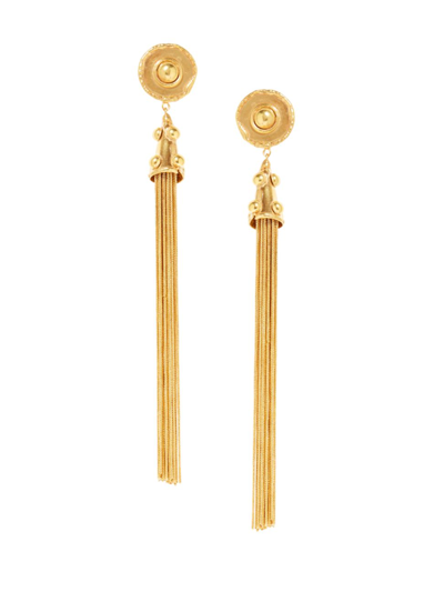 Sylvia Toledano Xxl Pompon 22k-gold-plated Earrings