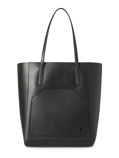 Loro Piana Sesia Smooth Leather Tote Bag In 8000 Black