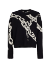 ZADIG & VOLTAIRE STARRY CHAIN CASHMERE SWEATER
