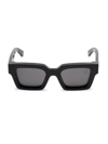 Off-white Men's Virgil 145mm Square Sunglasses In Black Dark Grey