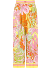 DOLCE & GABBANA FLORAL-PRINT SILK CULOTTES