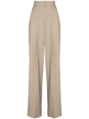 THE FRANKIE SHOP GELSO HIGH-RISE TAILORED TROUSERS