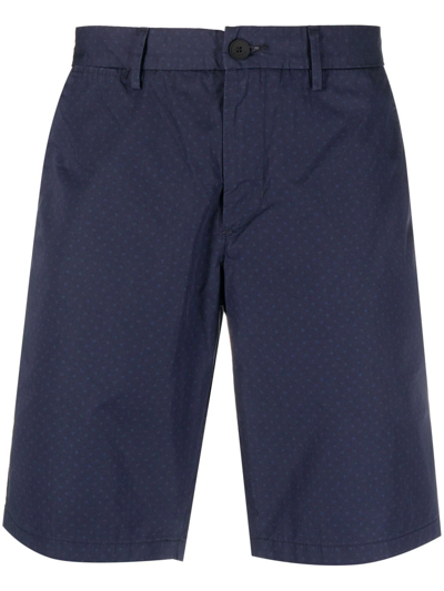 Tommy Hilfiger Polka Dot-print Cotton Chinos In Blue