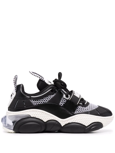 Moschino Panelled-design Sneakers In Black
