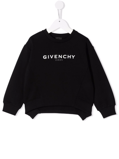 Givenchy Kids' Logo-print Sweatshirt In Black