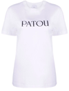 Patou Logo-print Organic-cotton T-shirt In White